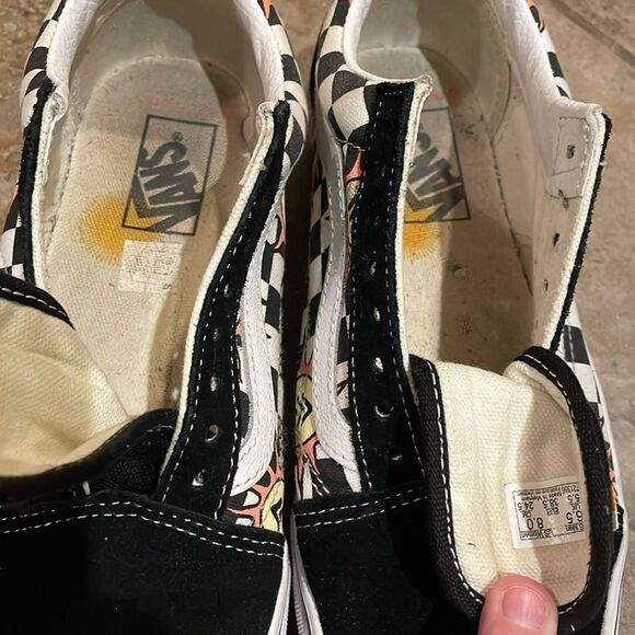 Vans Park Projects Black White Checkerboard Low Top Sneaker Shoes Unisex M6.5 W8 - Picture 9 of 14